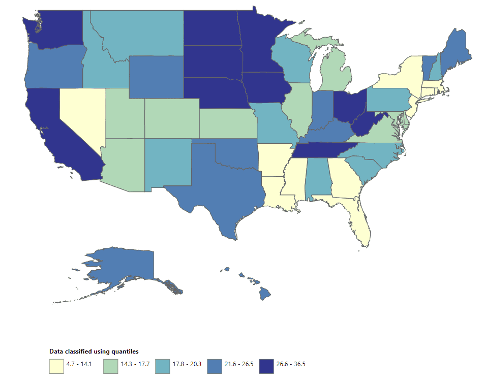 Geographic disparities in mortality burdens